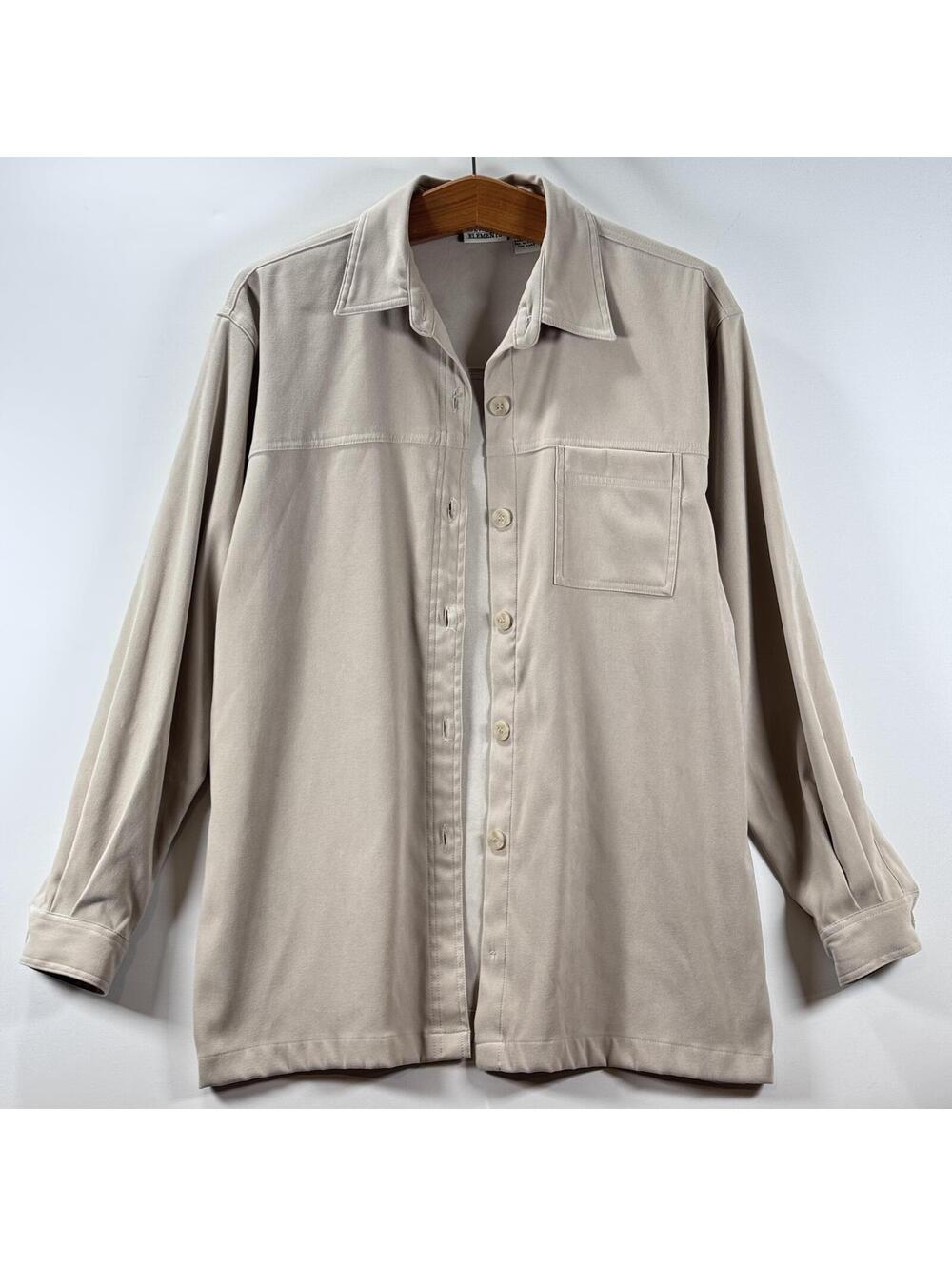 VTG 90’s Classic Elements Faux Suede Shacket - L